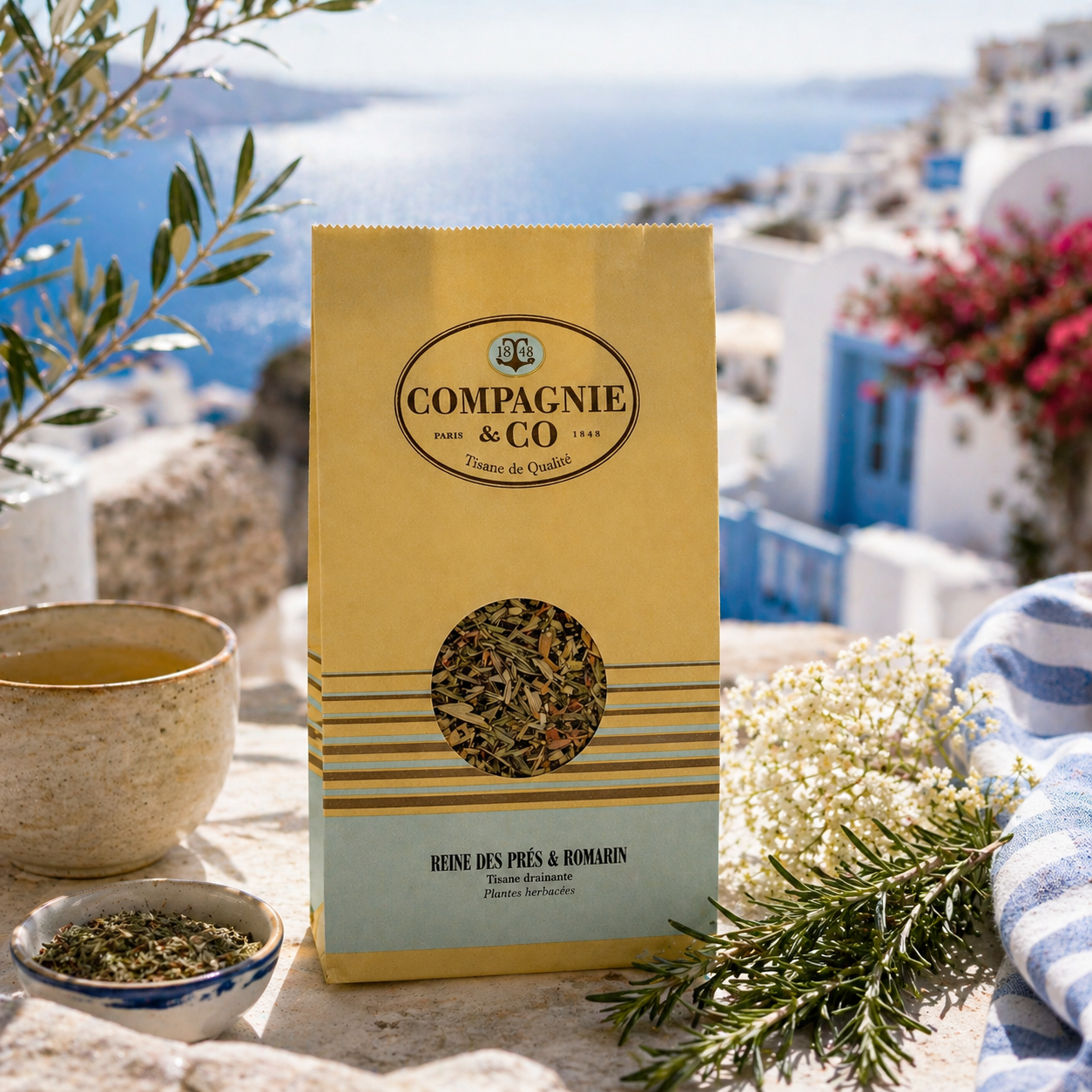 Tisane reine des près et romarin