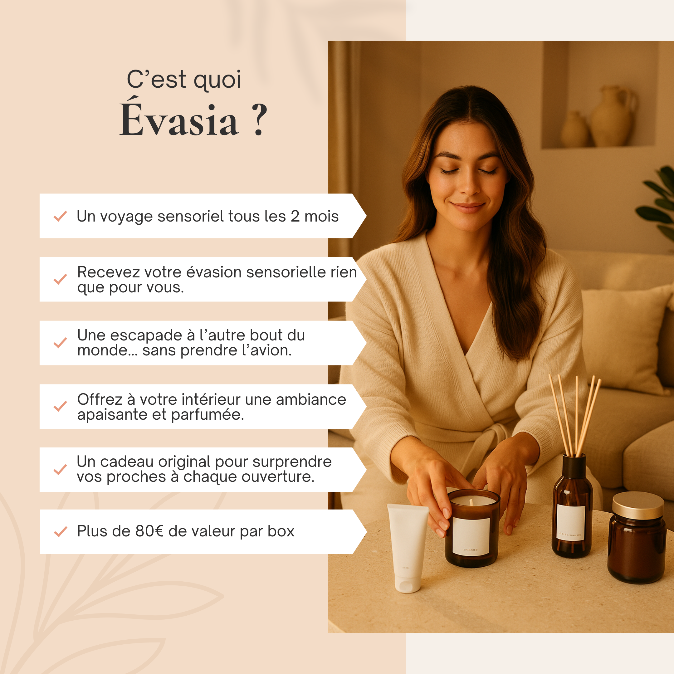 Abonnement cadeau ÉVASIA – Box bien-être bimestrielle