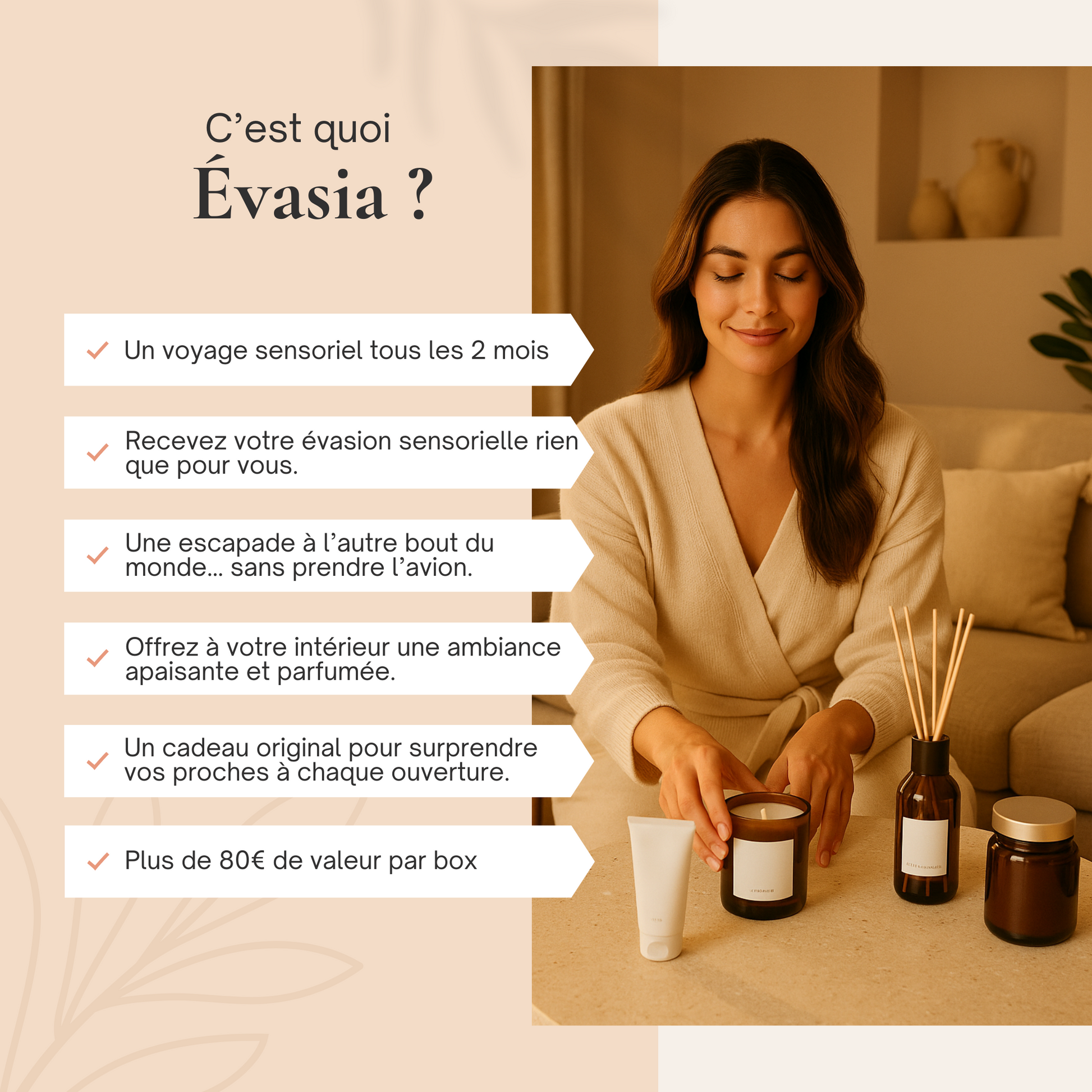 Abonnement cadeau ÉVASIA – Box bien-être bimestrielle